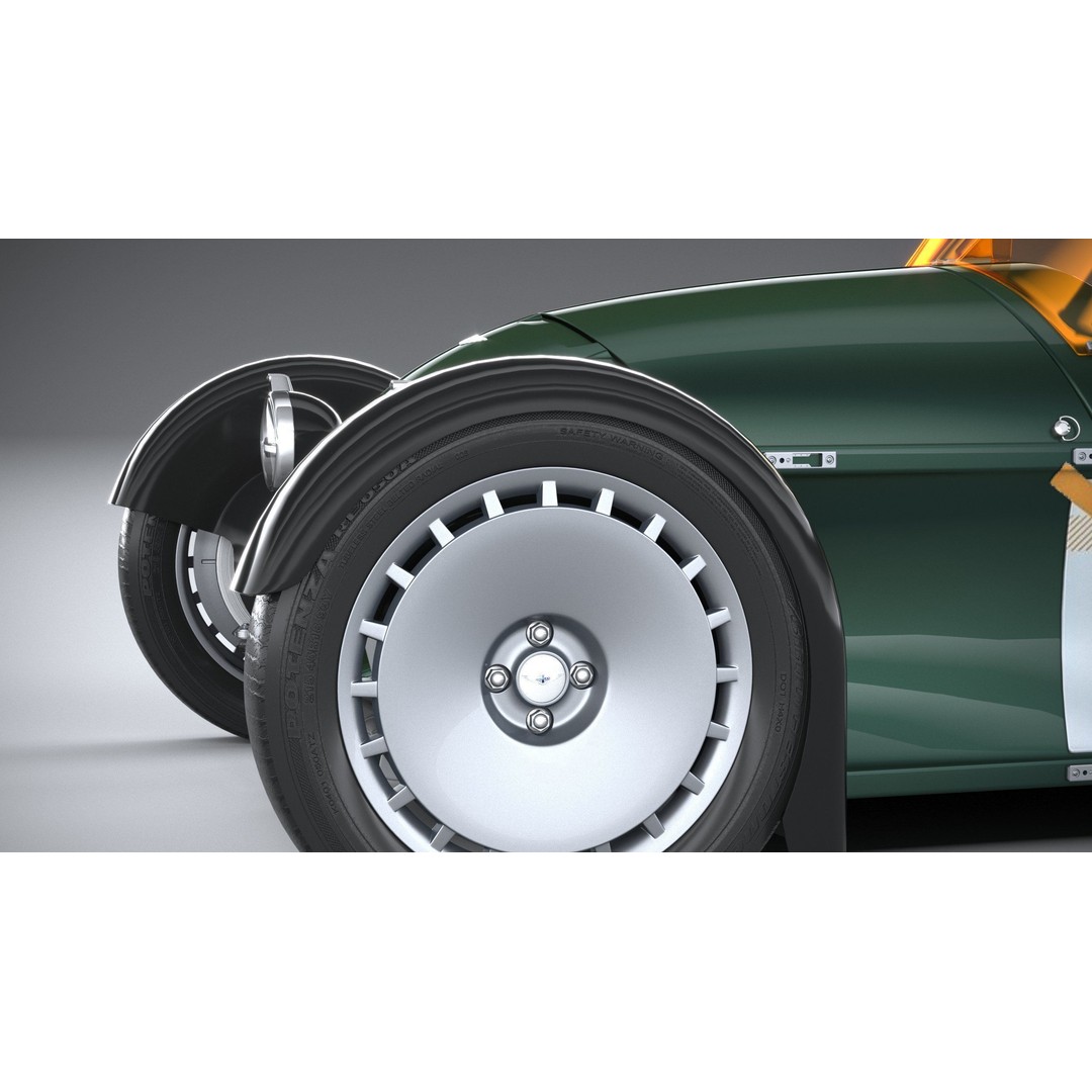 Morgan Super3 3D Model – High Poly Sport Car with Textures and Formats - View 5