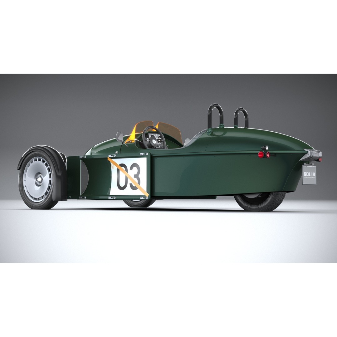 Morgan Super3 3D Model – High Poly Sport Car with Textures and Formats - View 7