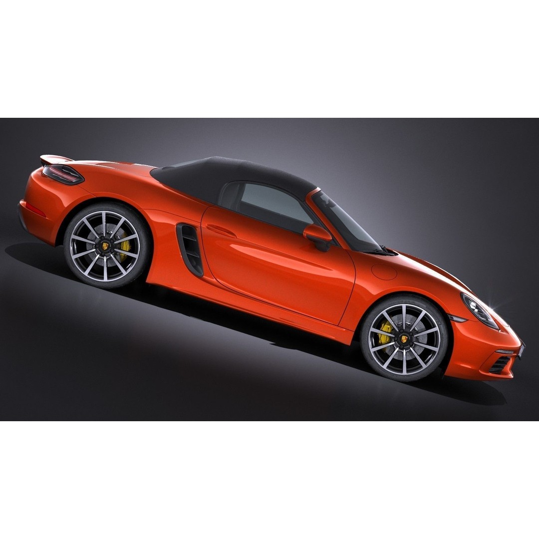 Porsche 718 Boxster 2017 3D Model – High Poly Car Asset, FBX, OBJ - View 13
