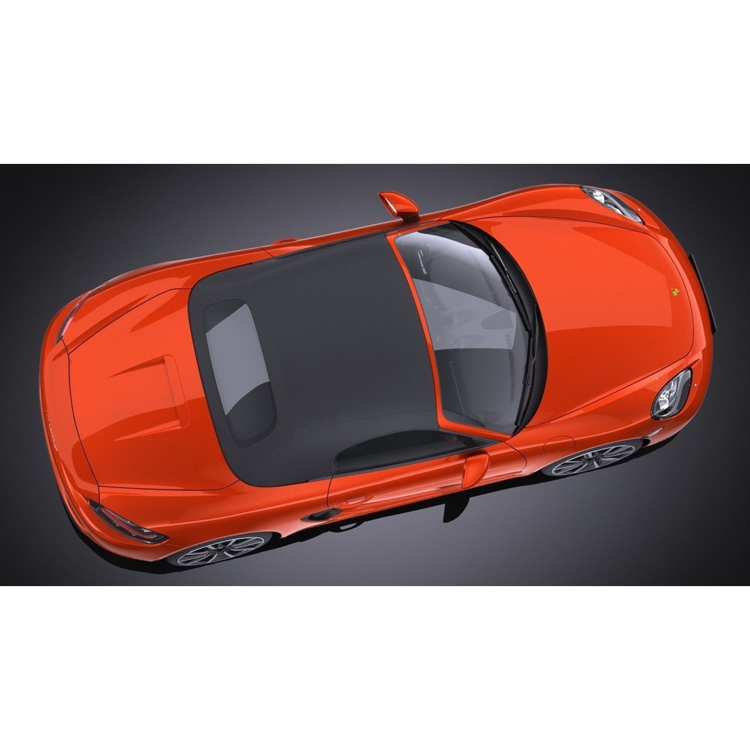 Porsche 718 Boxster 2017 3D Model – High Poly Car Asset, FBX, OBJ - View 14
