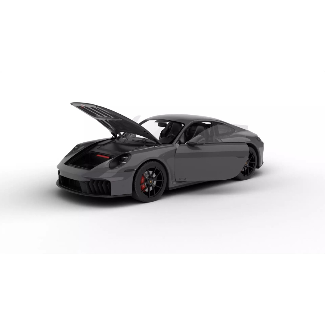 Porsche 911 Carrera GTS 2025 3D Model – High Poly Rigged Asset, FBX, OBJ - View 2
