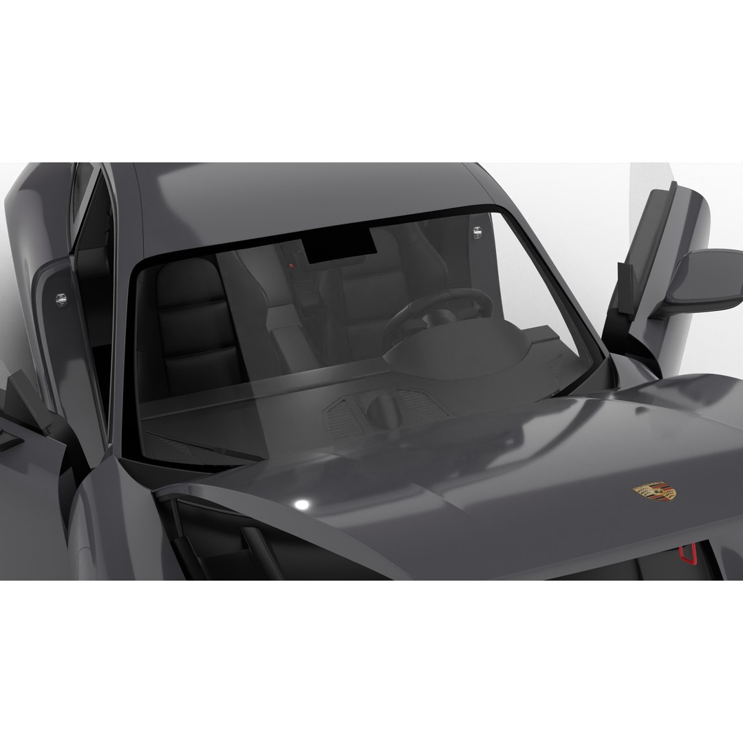 Porsche 911 Carrera GTS 2025 3D Model – High Poly Rigged Asset, FBX, OBJ - View 21