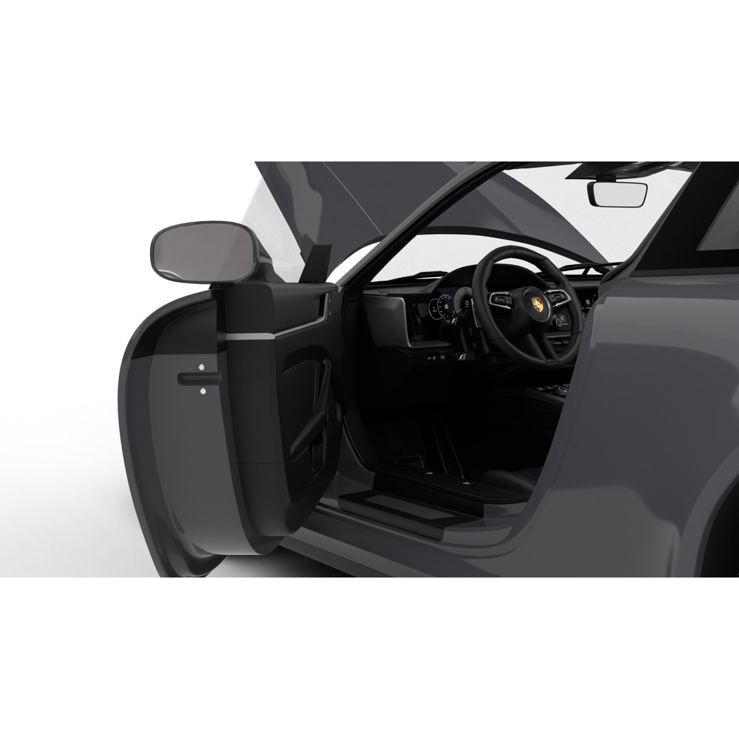 Porsche 911 Carrera GTS 2025 3D Model – High Poly Rigged Asset, FBX, OBJ - View 22