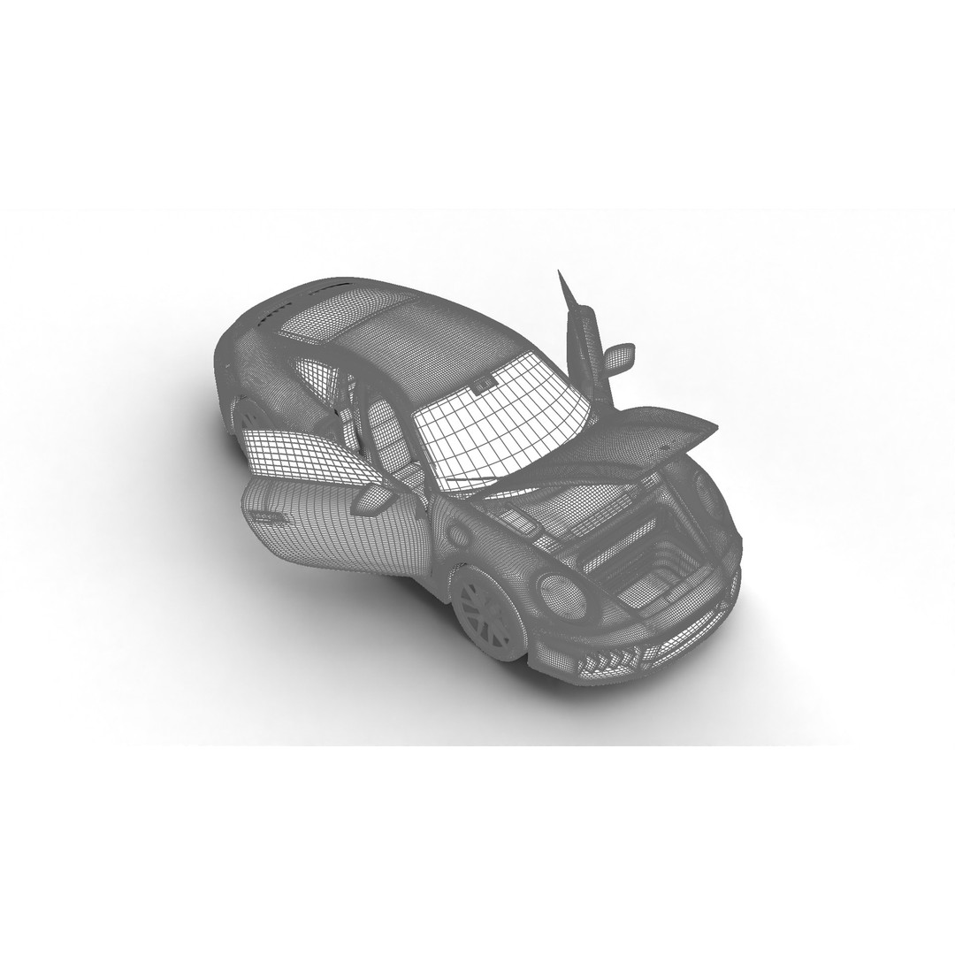 Porsche 911 Carrera GTS 2025 3D Model – High Poly Rigged Asset, FBX, OBJ - View 25