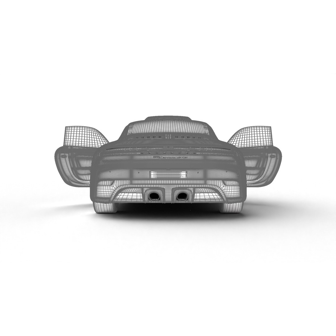 Porsche 911 Carrera GTS 2025 3D Model – High Poly Rigged Asset, FBX, OBJ - View 28