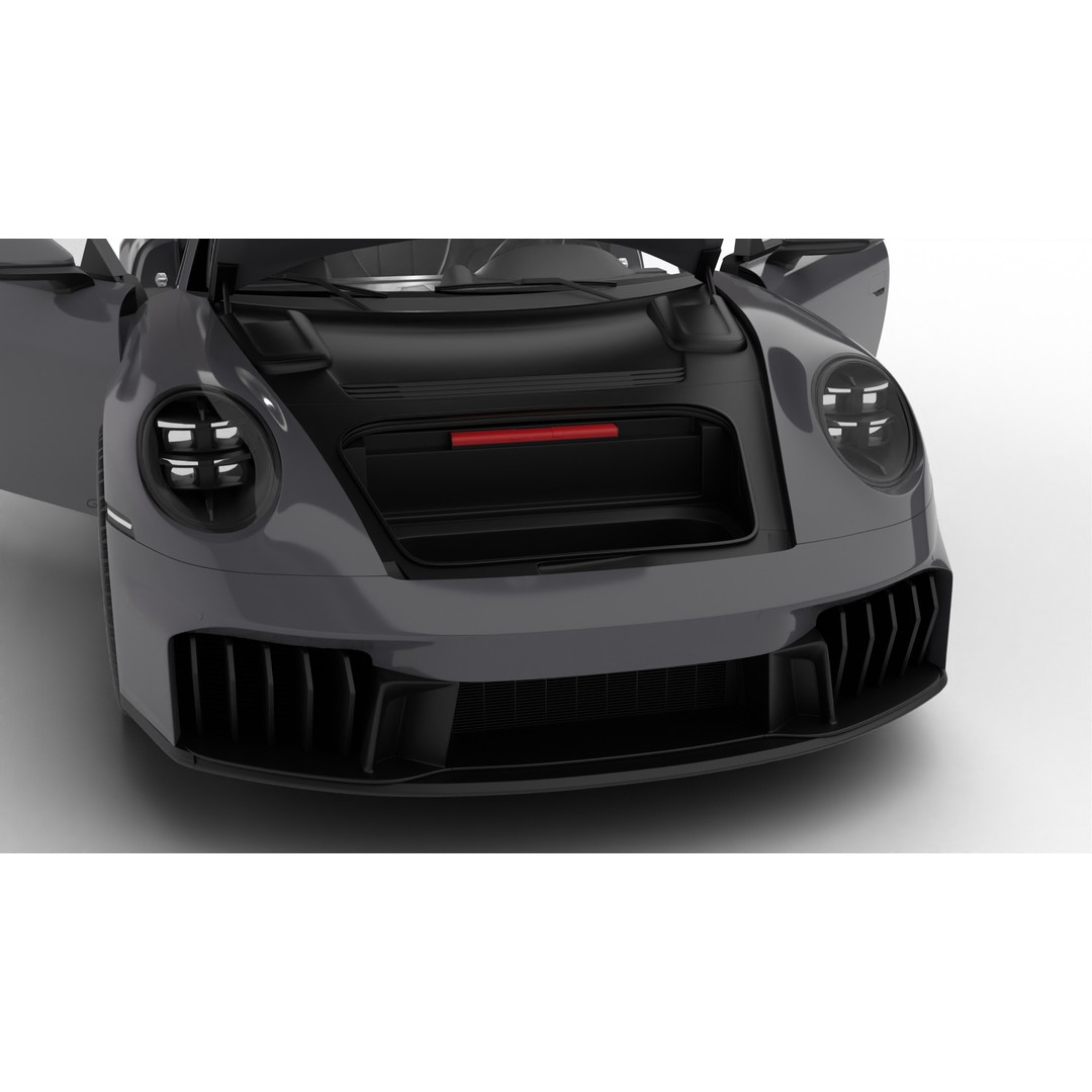 Porsche 911 Carrera GTS 2025 3D Model – High Poly Rigged Asset, FBX, OBJ - View 29