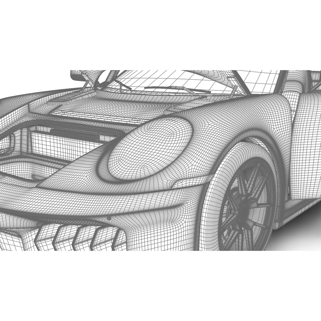 Porsche 911 Carrera GTS 2025 3D Model – High Poly Rigged Asset, FBX, OBJ - View 30
