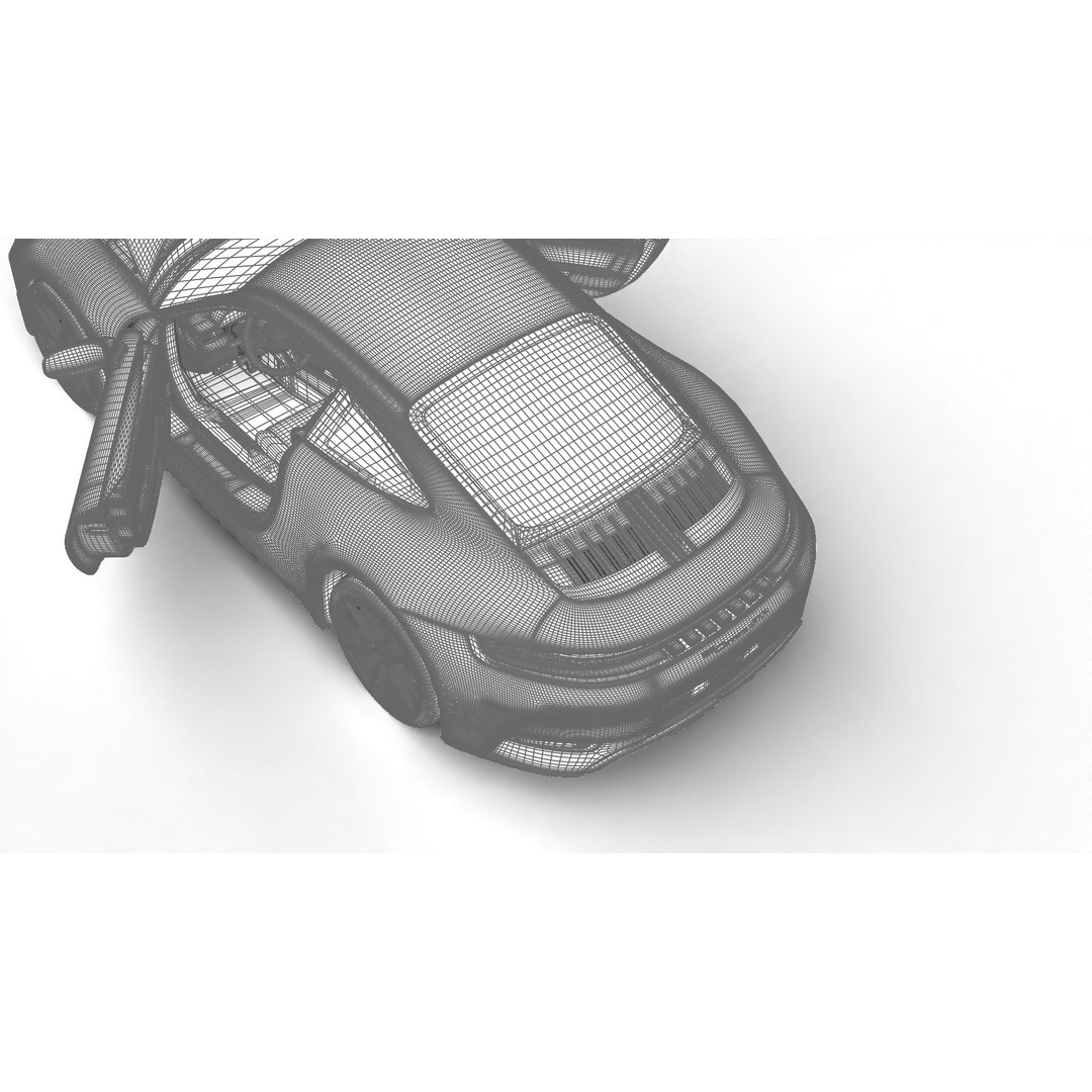 Porsche 911 Carrera GTS 2025 3D Model – High Poly Rigged Asset, FBX, OBJ - View 32