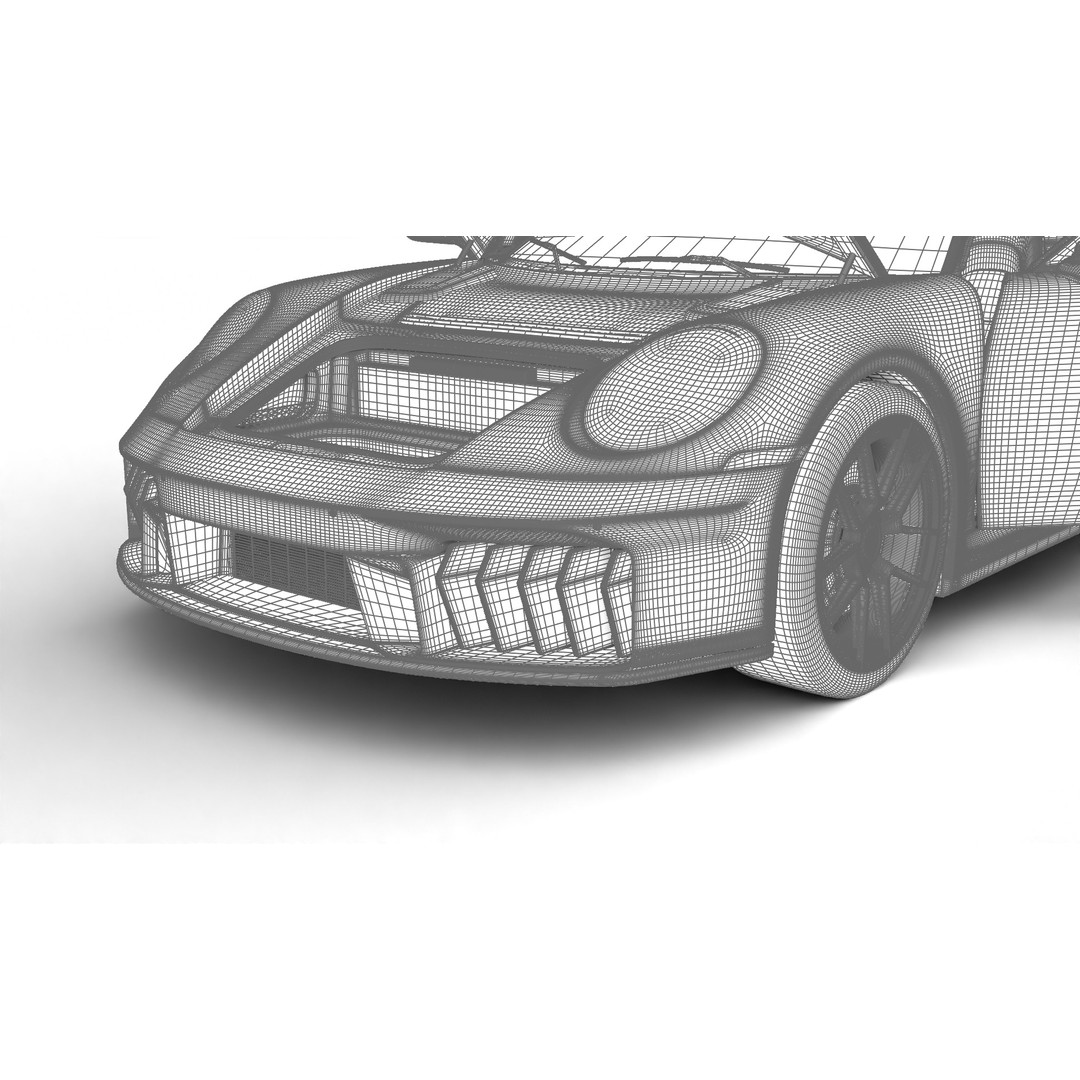 Porsche 911 Carrera GTS 2025 3D Model – High Poly Rigged Asset, FBX, OBJ - View 35