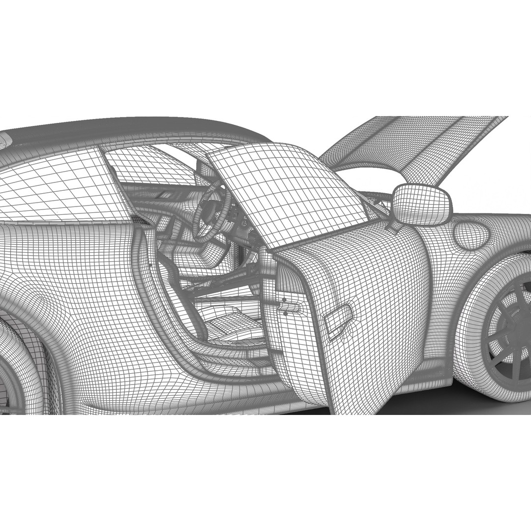 Porsche 911 Carrera GTS 2025 3D Model – High Poly Rigged Asset, FBX, OBJ - View 41