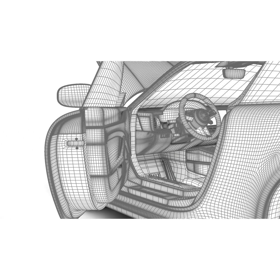 Porsche 911 Carrera GTS 2025 3D Model – High Poly Rigged Asset, FBX, OBJ - View 42
