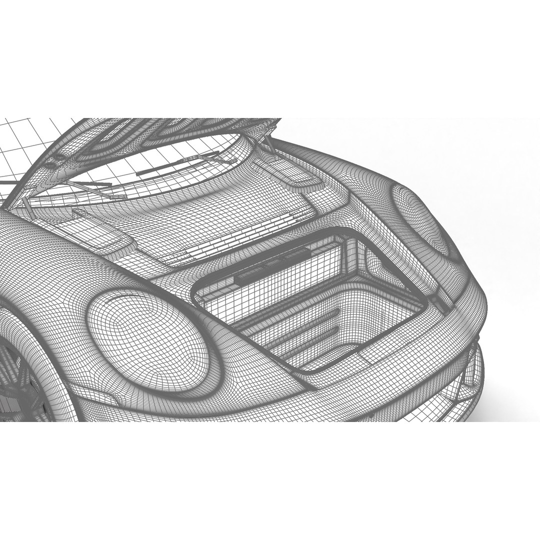 Porsche 911 Carrera GTS 2025 3D Model – High Poly Rigged Asset, FBX, OBJ - View 47