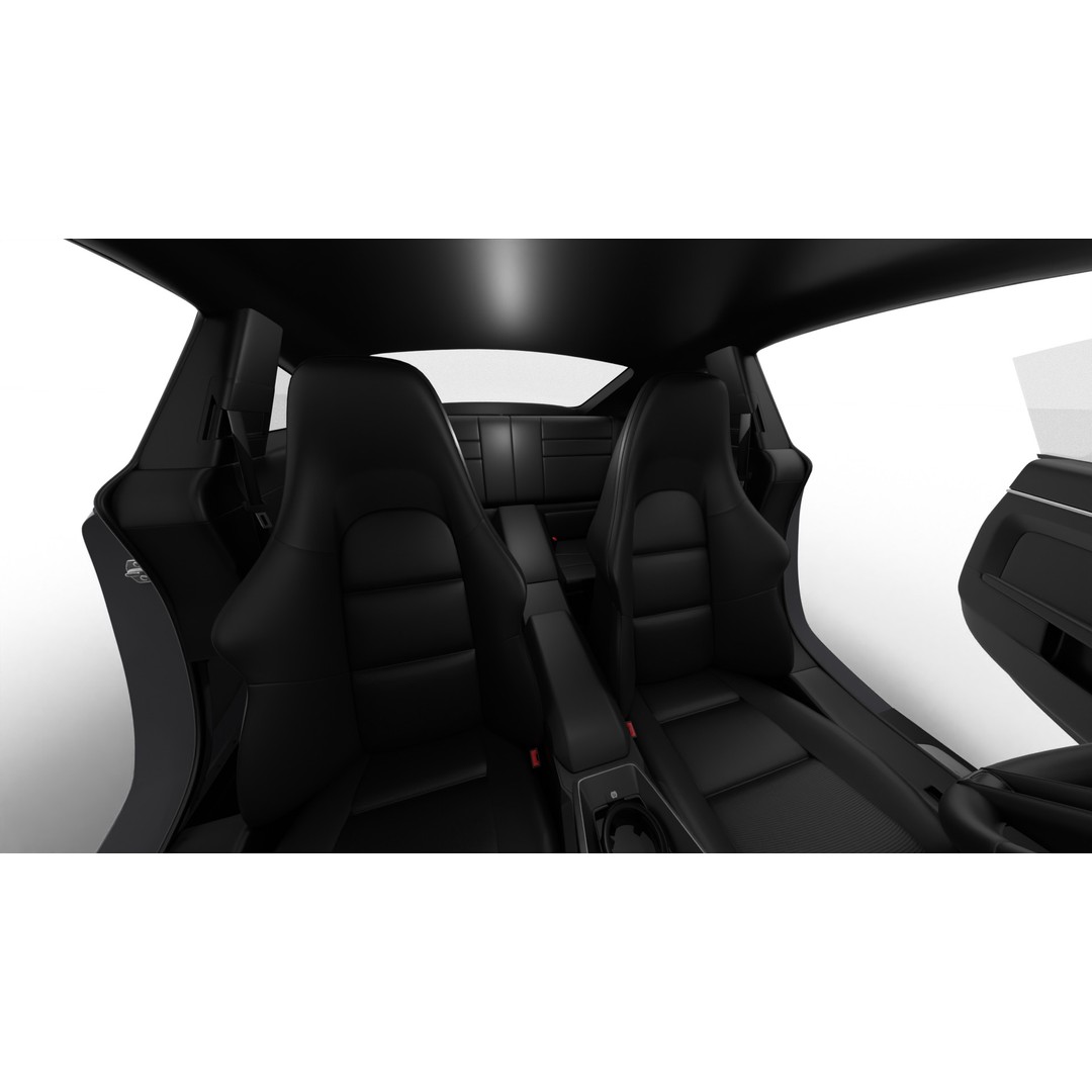 Porsche 911 Carrera GTS 2025 3D Model – High Poly Rigged Asset, FBX, OBJ - View 7