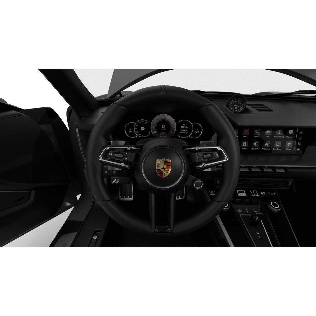Porsche 911 Carrera GTS 2025 3D Model – High Poly Rigged Asset, FBX, OBJ - View 8