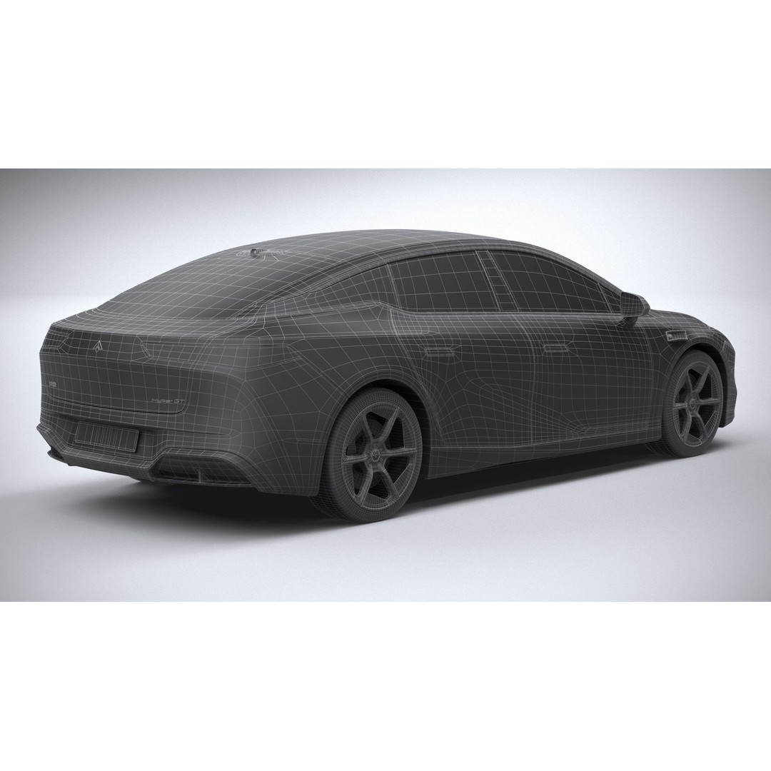 GAC AION Hyper GT 2024 3D Model – High Poly Sport Car, FBX, OBJ