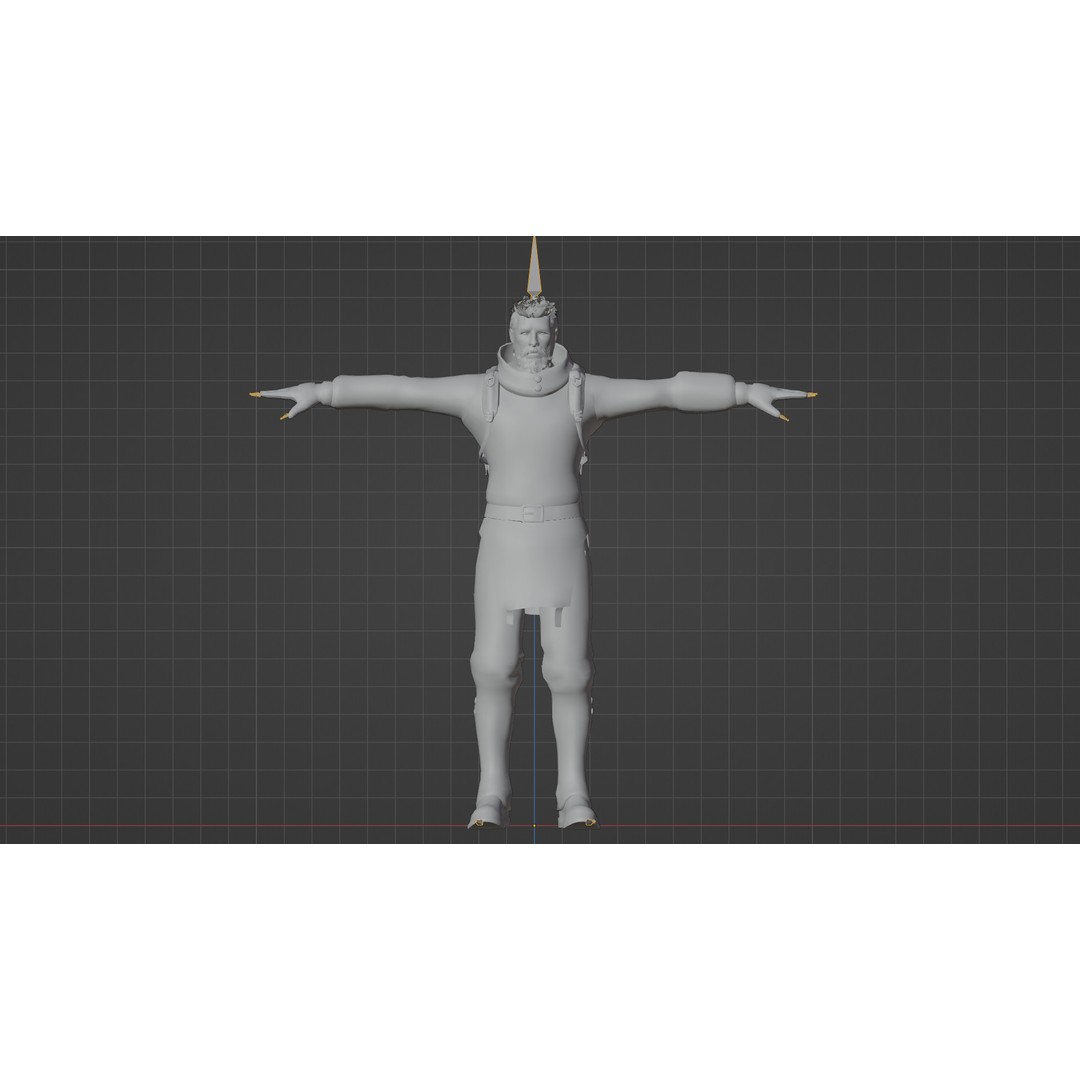 Stylized Male Explorer 3D Model – Rigged Base Character, FBX, Blender - View 14