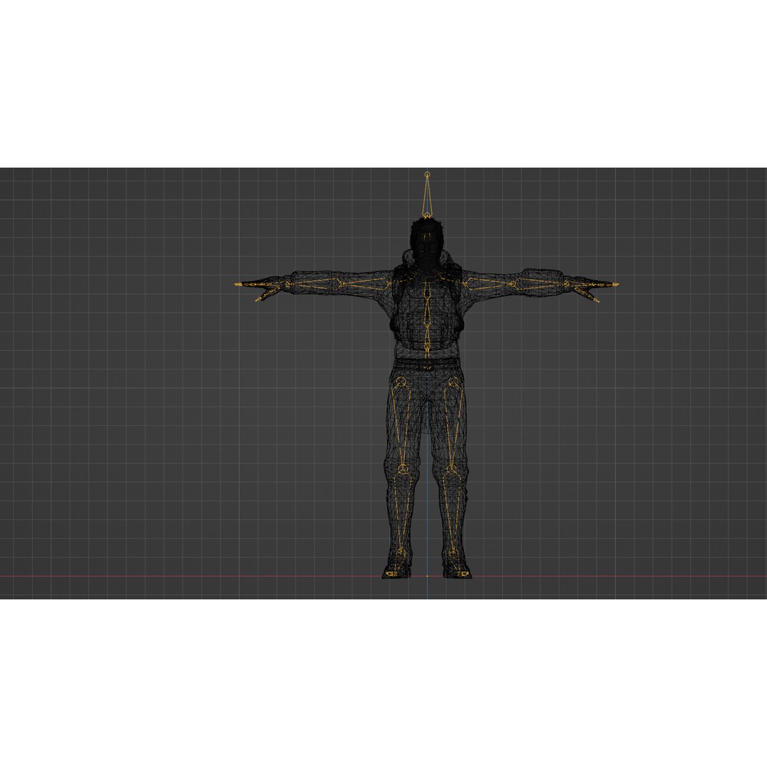 Stylized Male Explorer 3D Model – Rigged Base Character, FBX, Blender - View 16