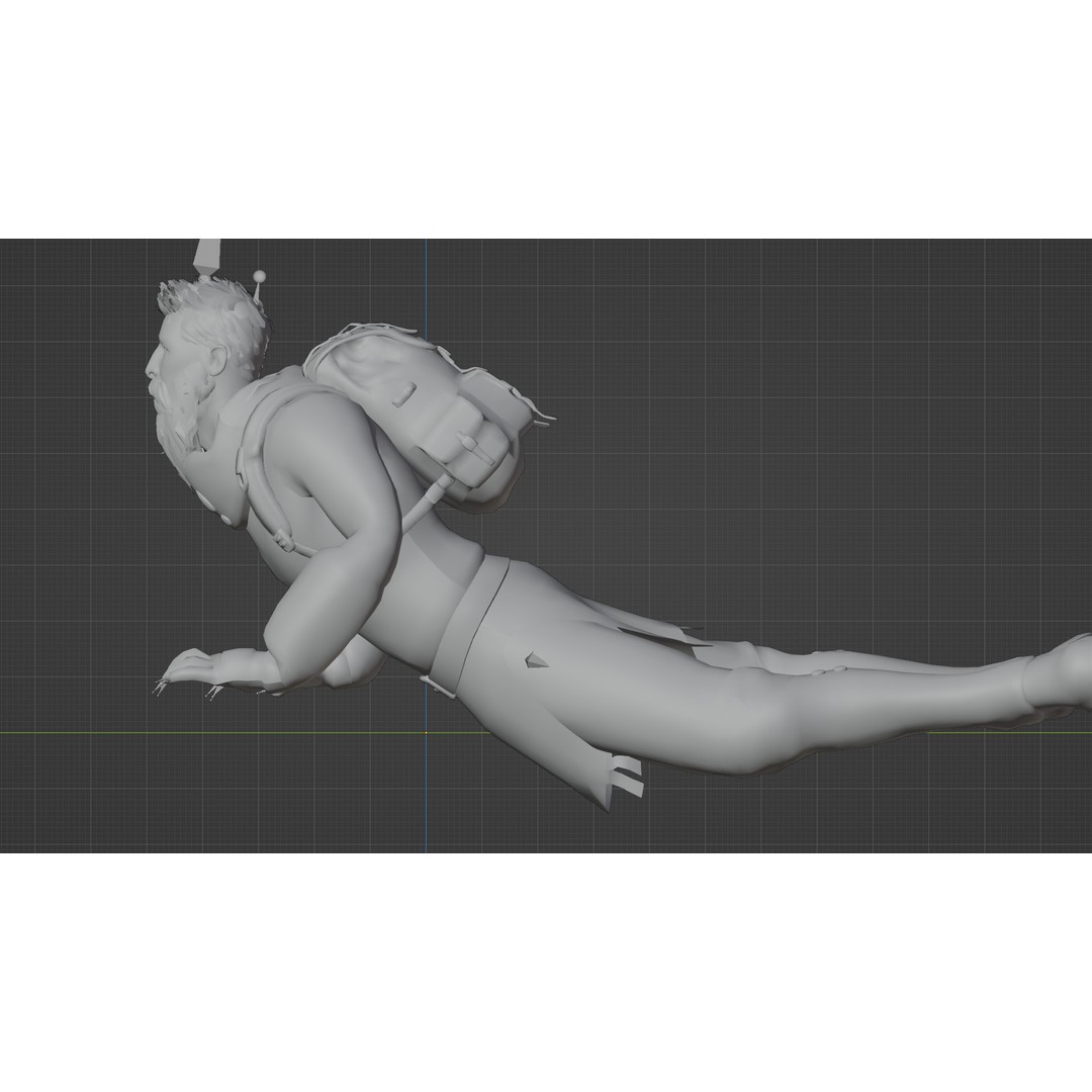 Stylized Male Explorer 3D Model – Rigged Base Character, FBX, Blender - View 19