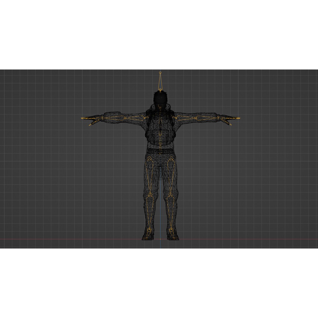 Stylized Male Explorer 3D Model – Rigged Base Character, FBX, Blender - View 23
