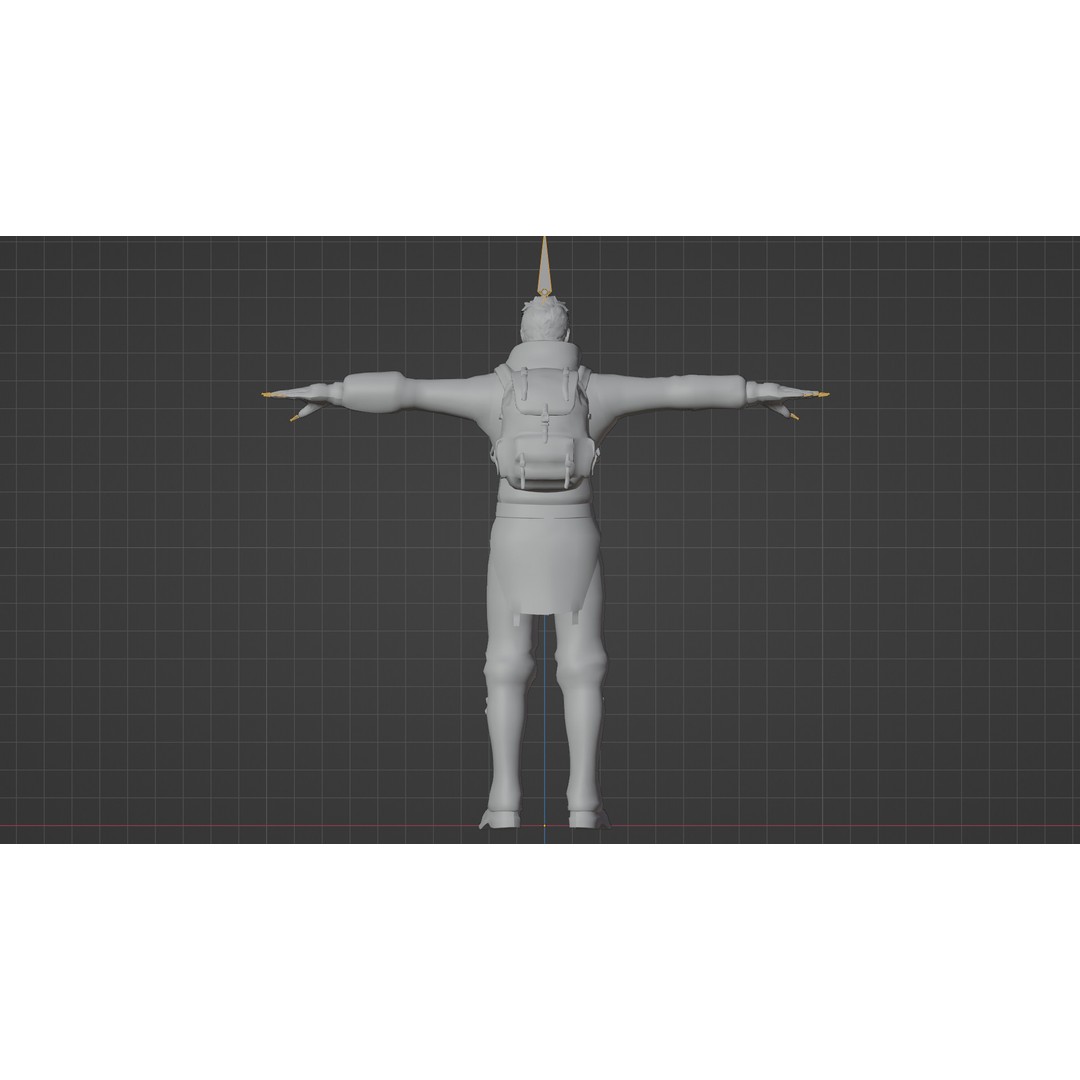 Stylized Male Explorer 3D Model – Rigged Base Character, FBX, Blender - View 25