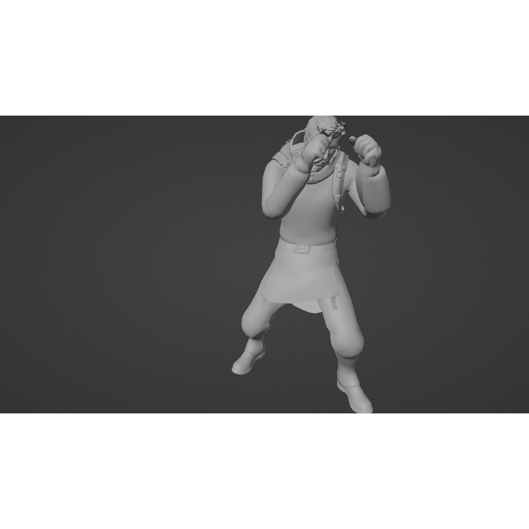 Stylized Male Explorer 3D Model – Rigged Base Character, FBX, Blender - View 26