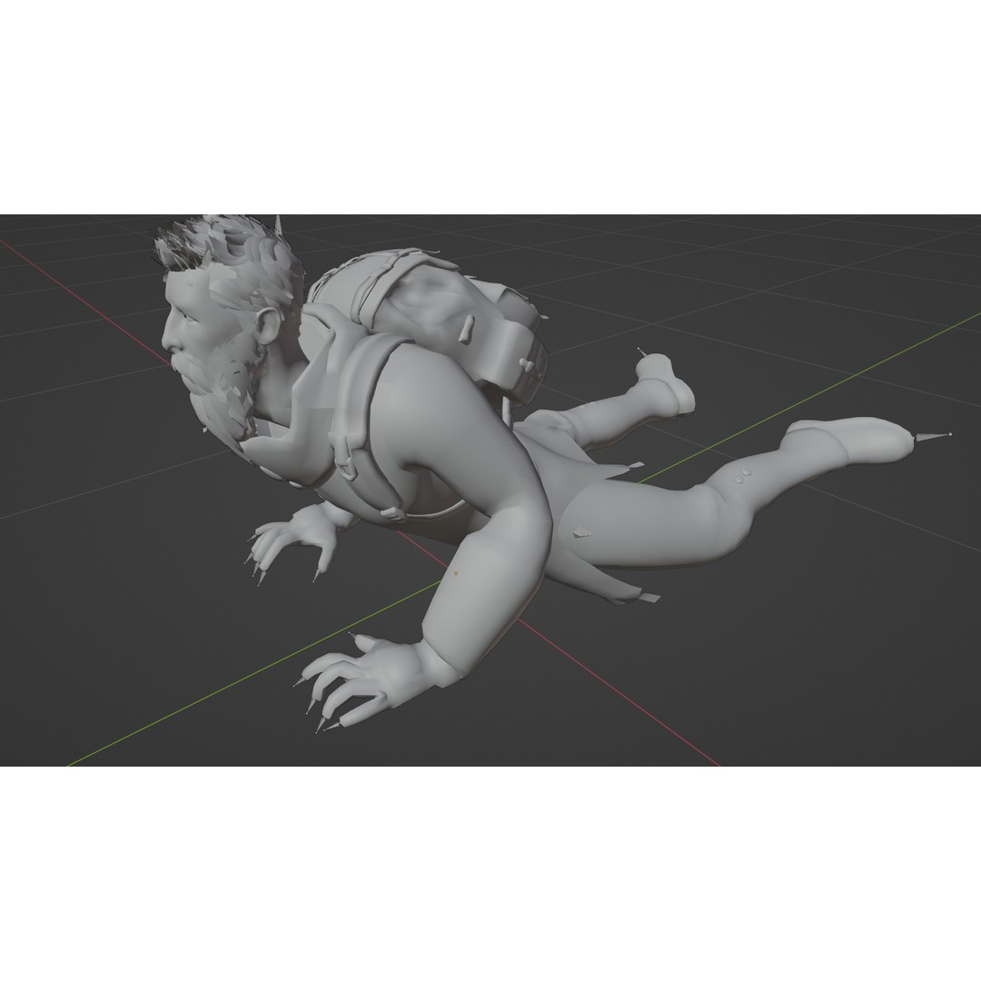 Stylized Male Explorer 3D Model – Rigged Base Character, FBX, Blender - View 28