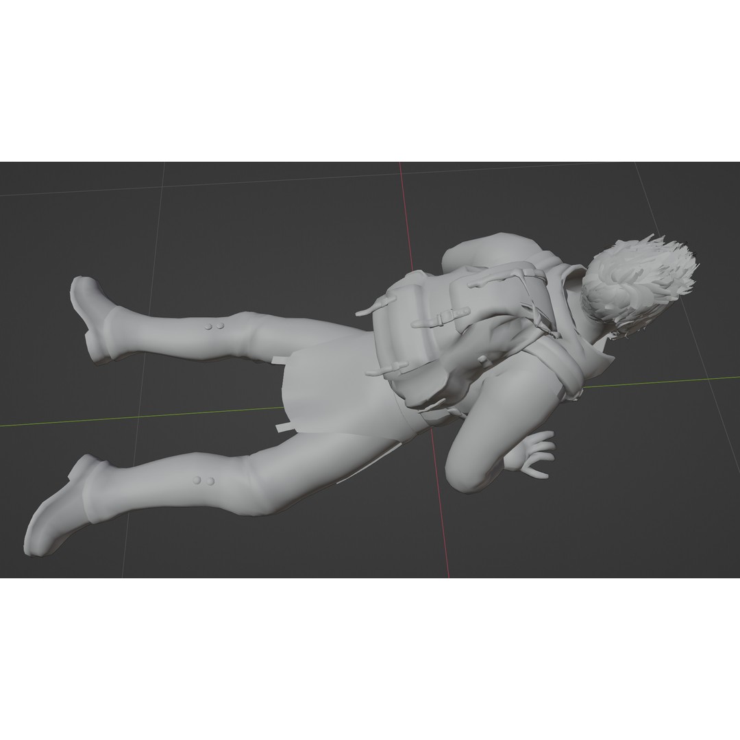 Stylized Male Explorer 3D Model – Rigged Base Character, FBX, Blender - View 4