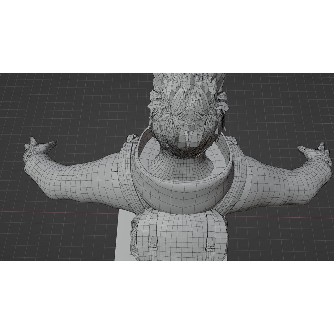 Stylized Male Explorer 3D Model – Rigged Base Character, FBX, Blender - View 6