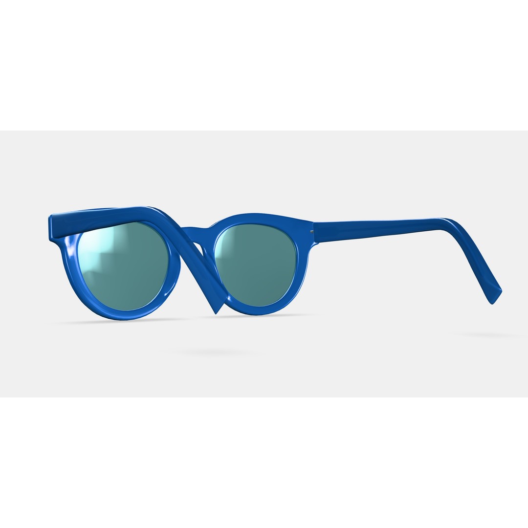 Naima Sunglasses 3D Model – Twilight Chic Accessory, PBR Textures - View 3