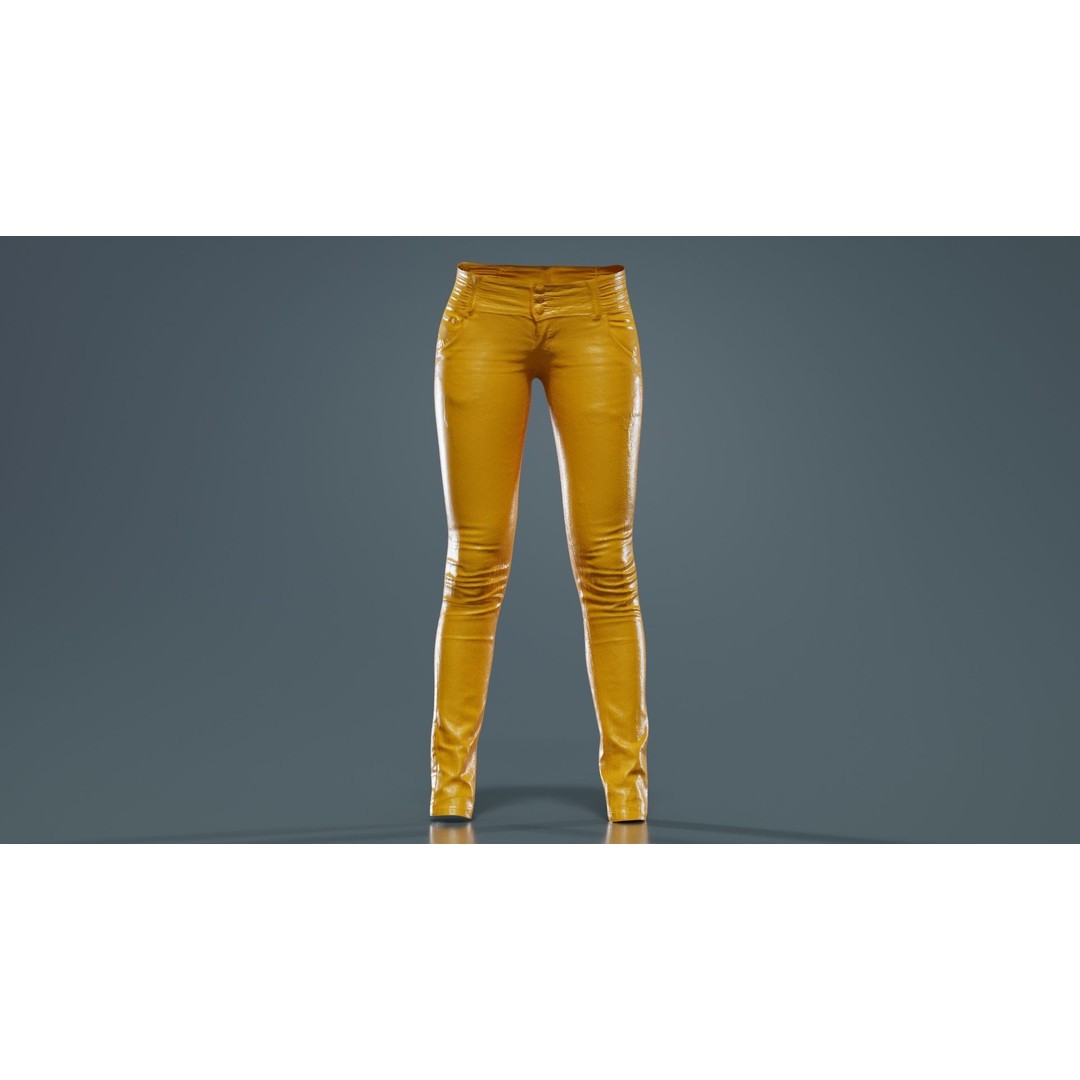 Spotted Jeans 3D Model – Low Poly Photogrammetry Asset, FBX - View 14