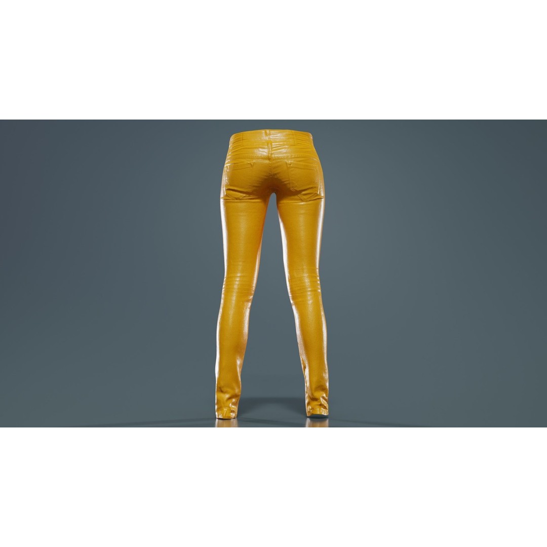 Spotted Jeans 3D Model – Low Poly Photogrammetry Asset, FBX - View 15
