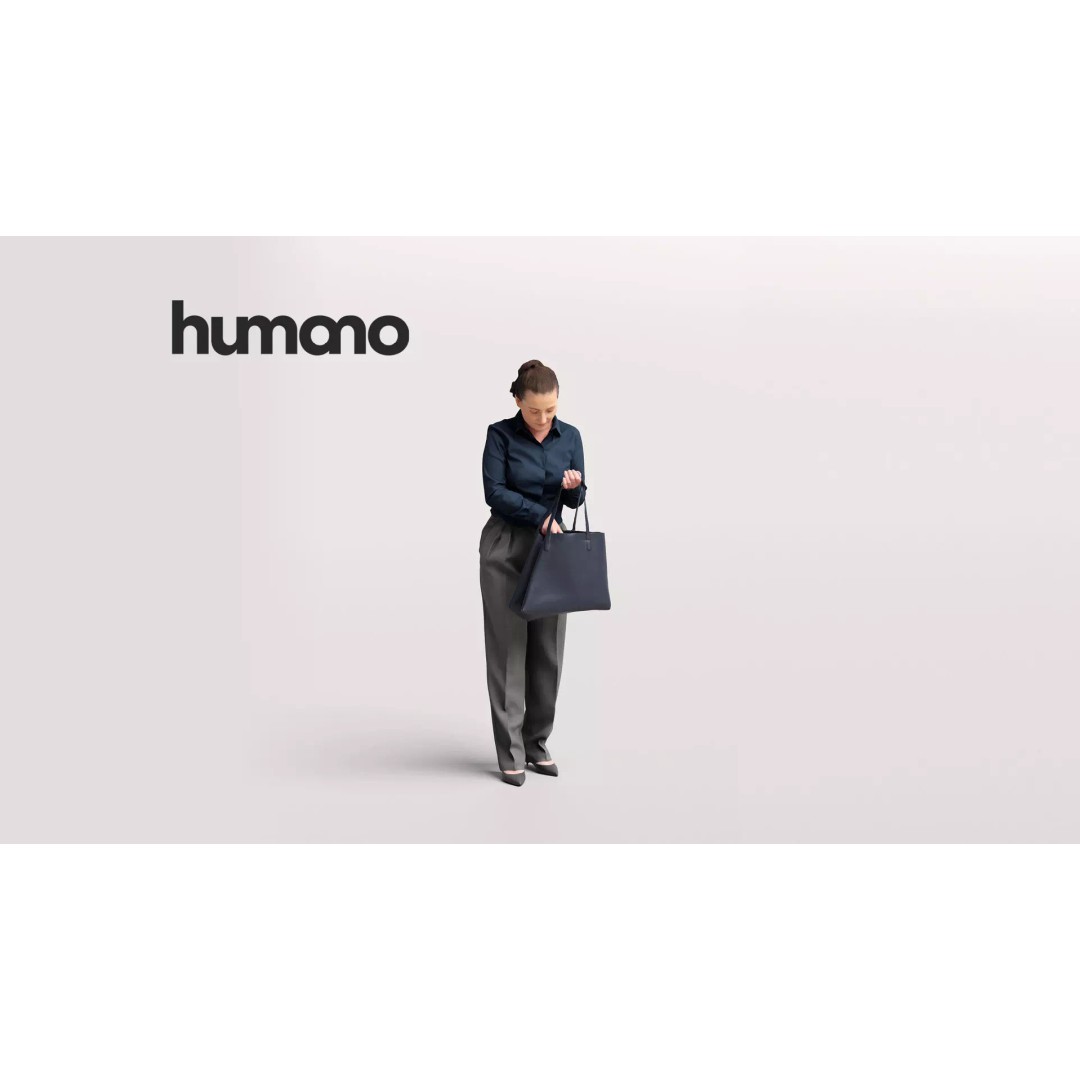 Humano Woman 3D Model – Realistic Female Character for Animation, FBX - View 2