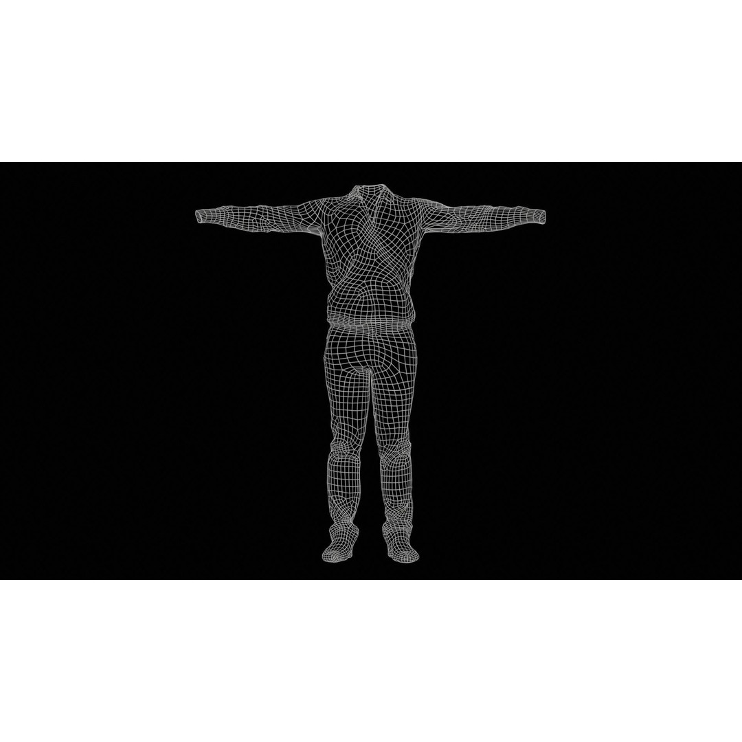 Business Costume 3D Model – Low Poly Character with PBR Textures, FBX - View 13
