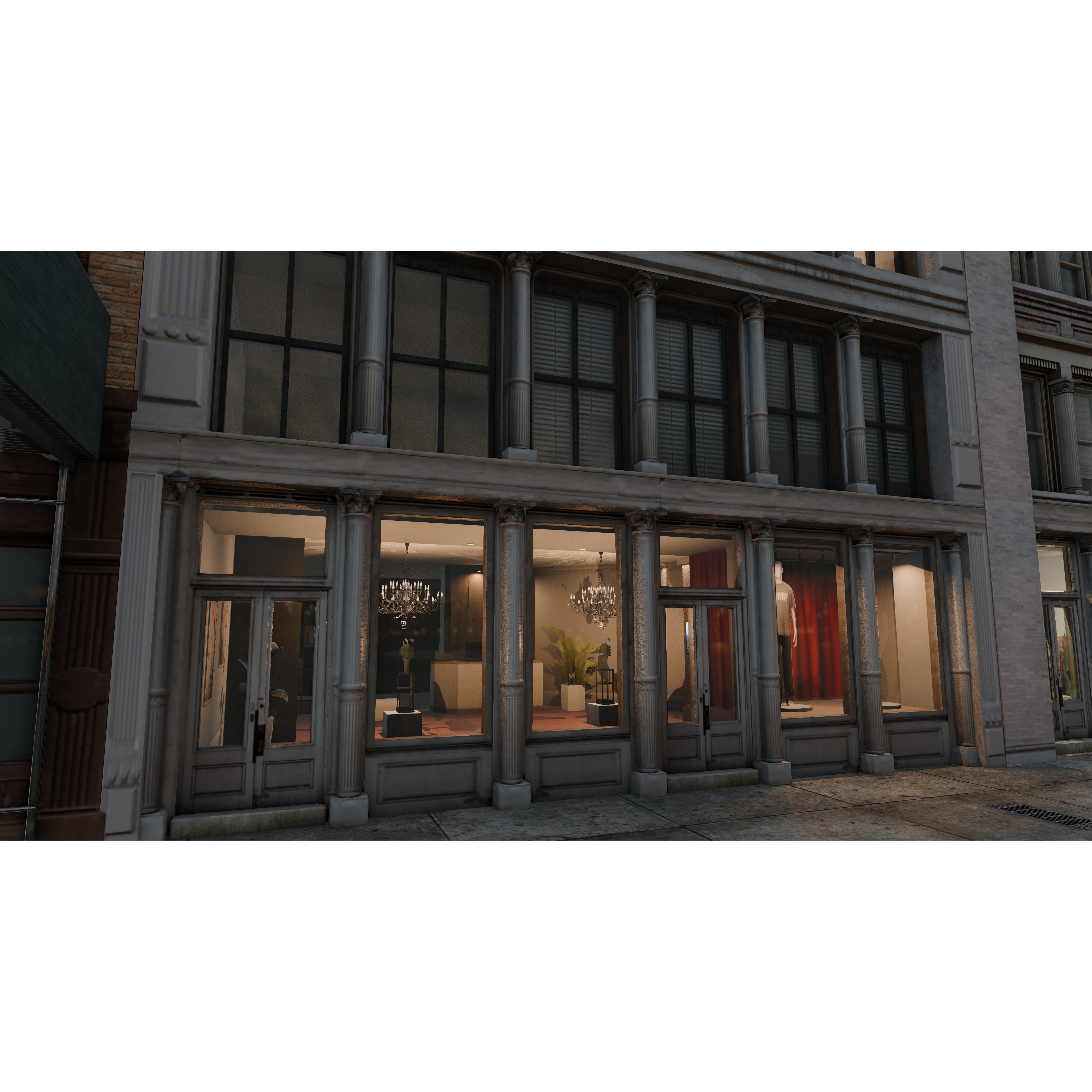 NYC SoHo Building Pack - Low-Poly Game-Ready 3D Model - View 4