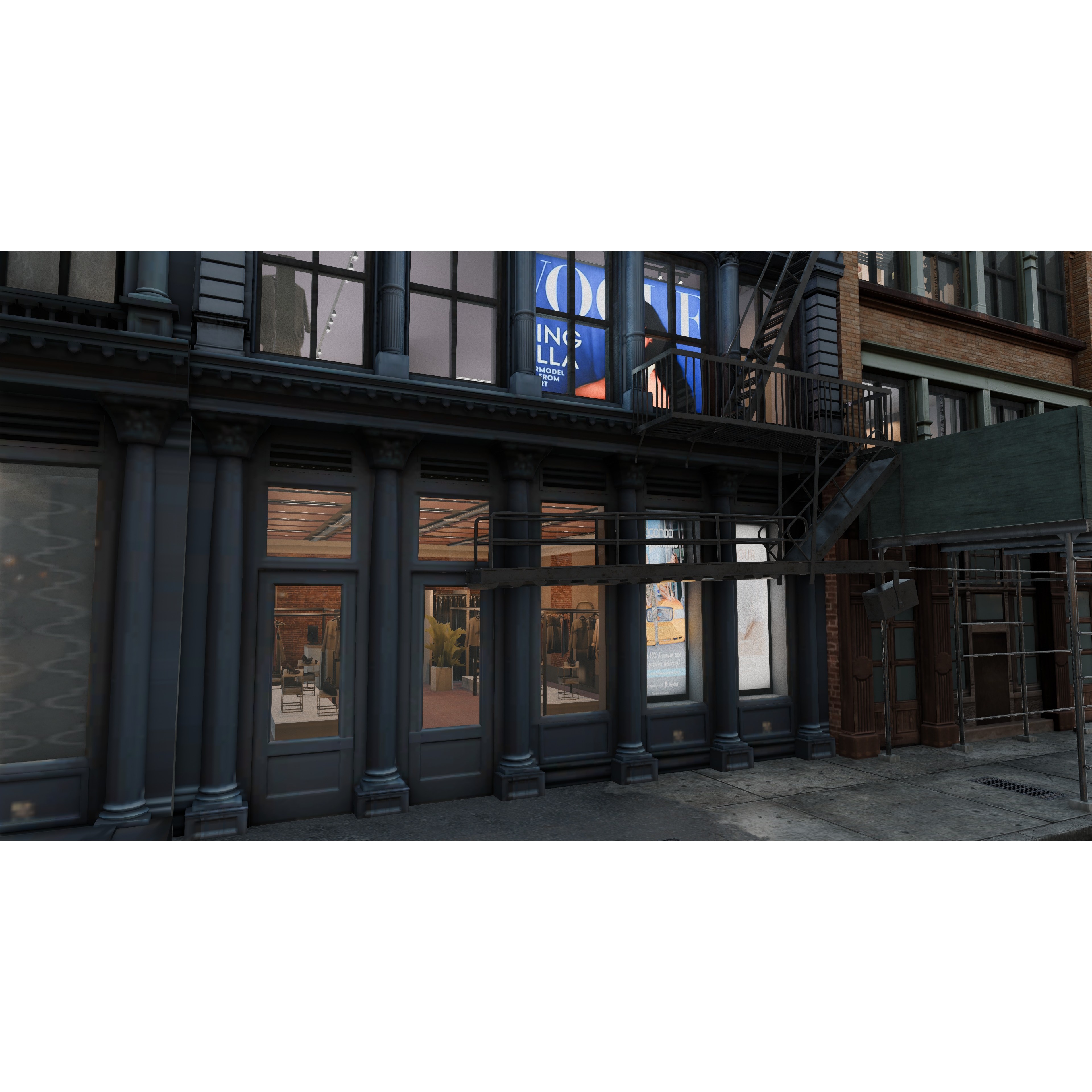 NYC SoHo Building Pack - Low-Poly Game-Ready 3D Model - View 5