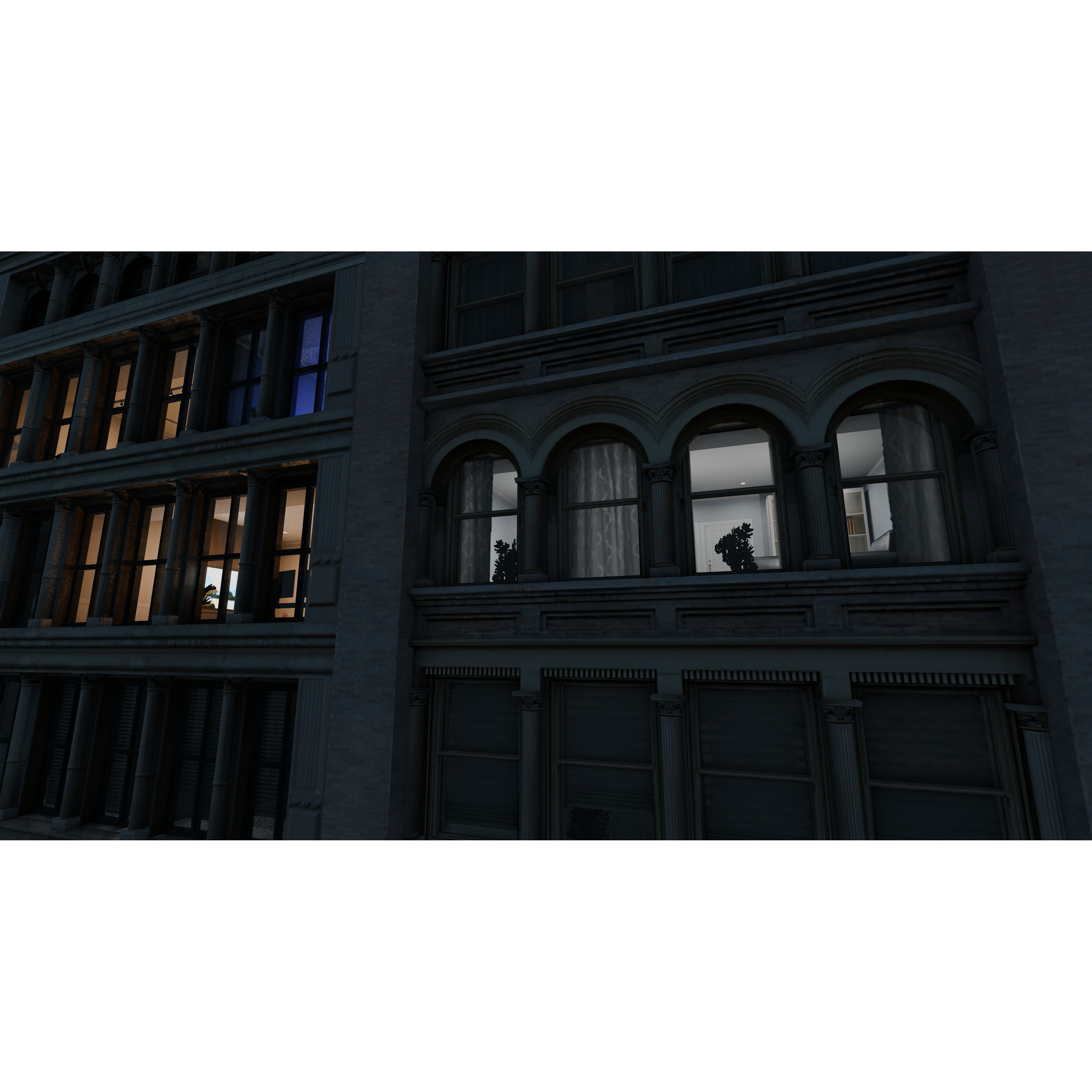 NYC SoHo Building Pack - Low-Poly Game-Ready 3D Model - View 7
