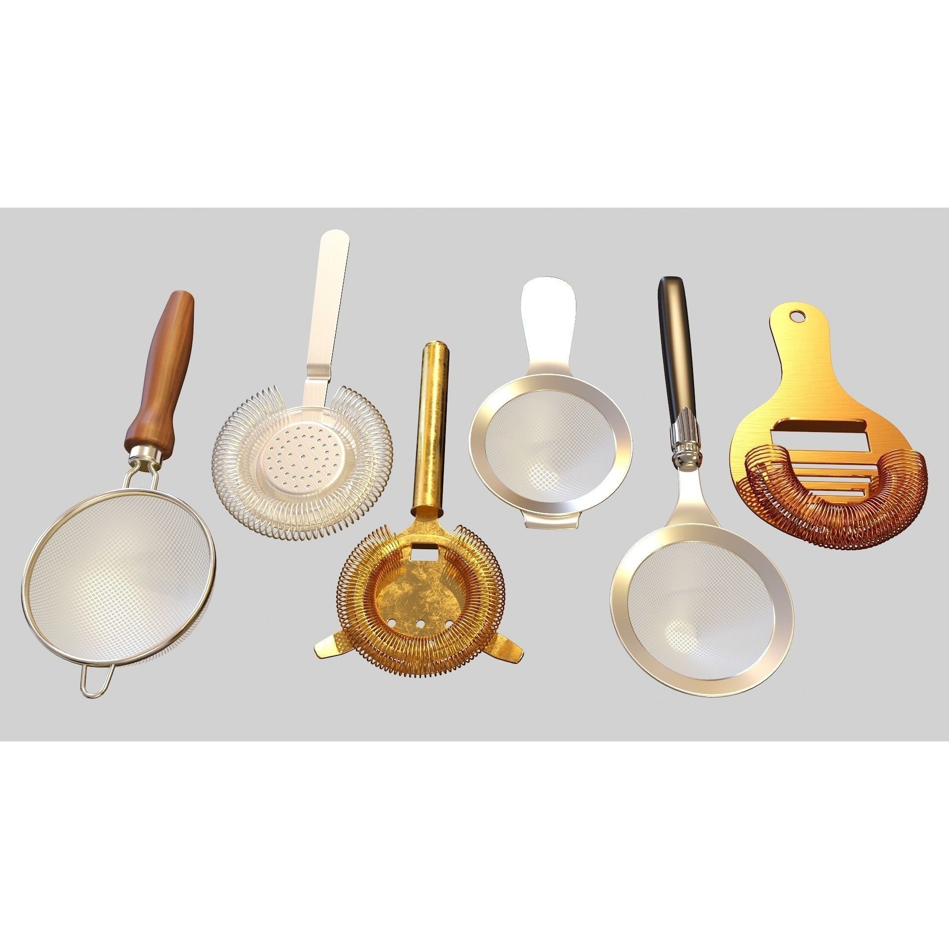 Bartender Tools Set - Game-Ready 3D Model - View 6