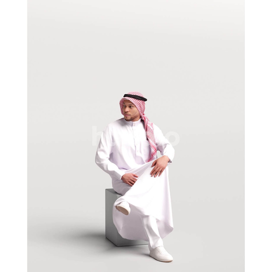 Humano Arab Man 3D Model – Realistic Character, PBR Textures, FBX - View 5