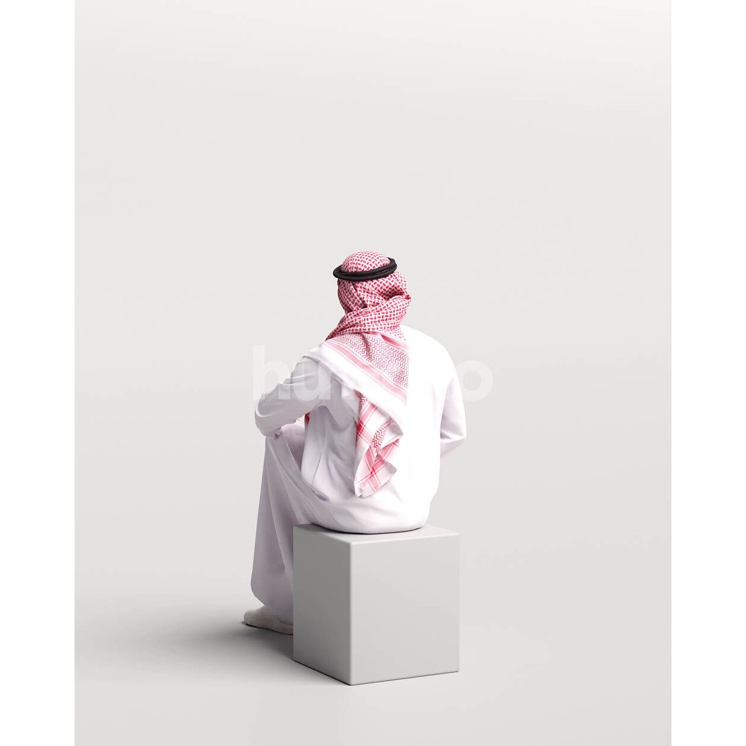 Humano Arab Man 3D Model – Realistic Character, PBR Textures, FBX - View 8