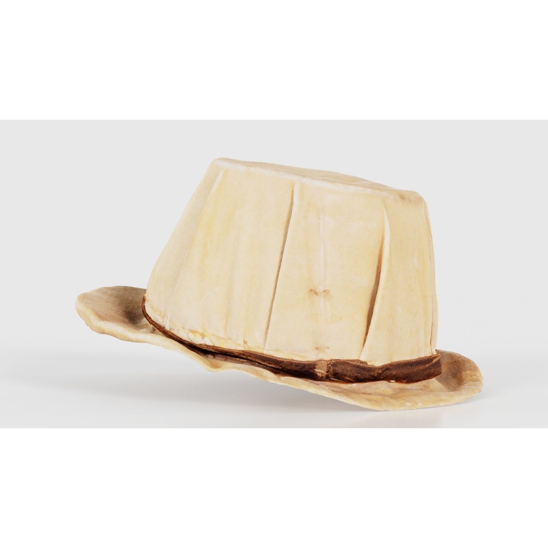 Melon Hat 3D Model – Low Poly Character Clothing, FBX, Blender - View 25