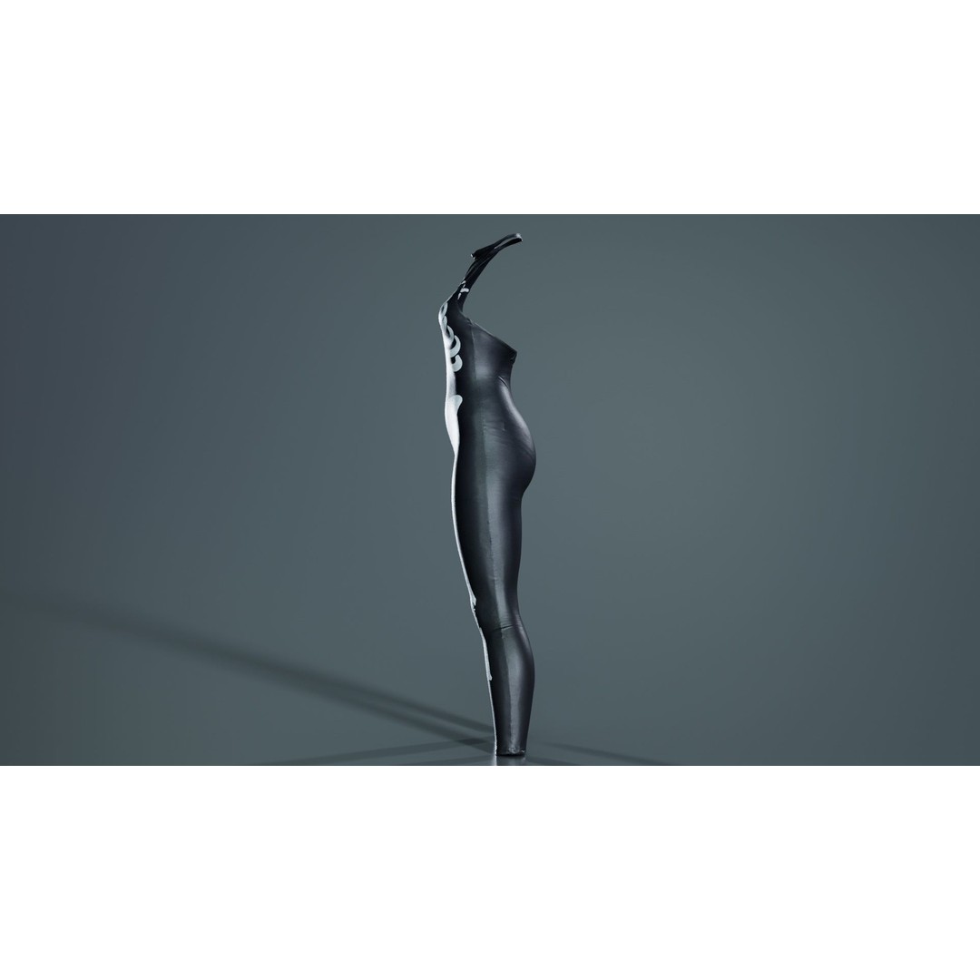 Skeleton Jumpsuit 3D Model – Low Poly Bodysuit with PBR Textures - View 10