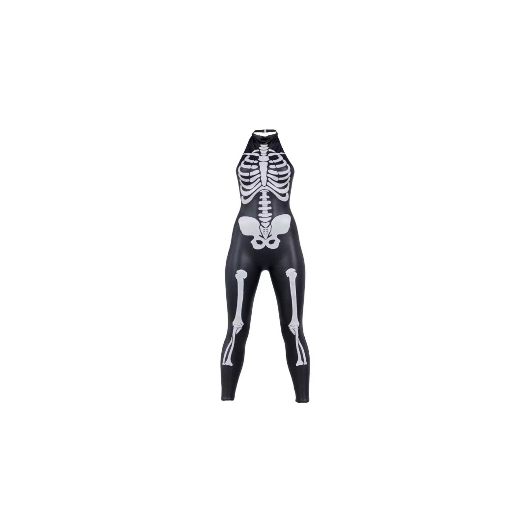 Skeleton Jumpsuit 3D Model – Low Poly Bodysuit with PBR Textures - View 2