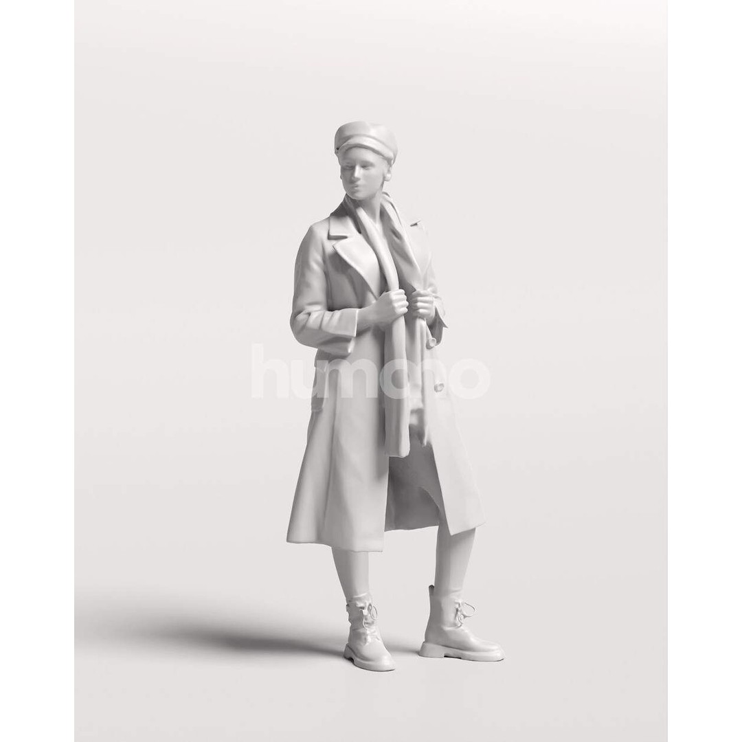 Humano Woman 3D Model – Realistic PBR Character with Rigging - View 4