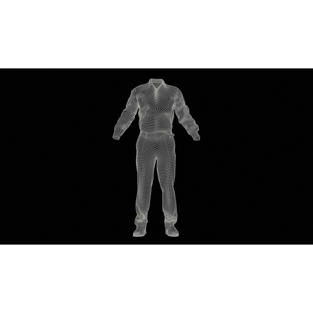 Casual Outfit 3D Model – Low Poly Character Apparel, FBX & Blender - View 13