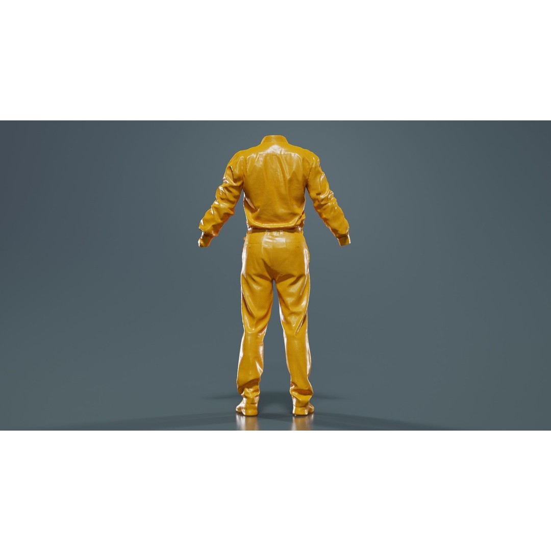 Casual Outfit 3D Model – Low Poly Character Apparel, FBX & Blender - View 15