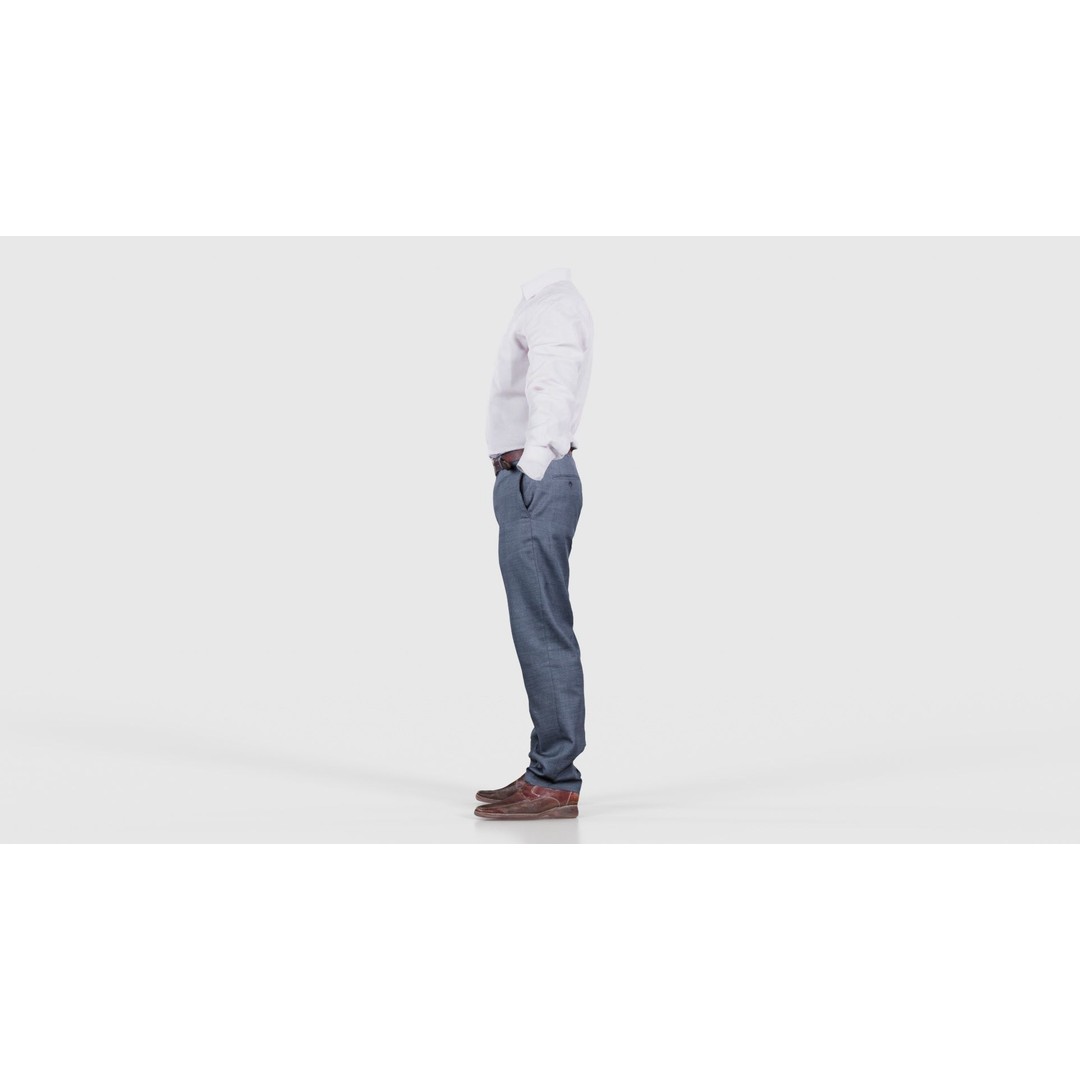Casual Outfit 3D Model – Low Poly Character Apparel, FBX & Blender - View 26