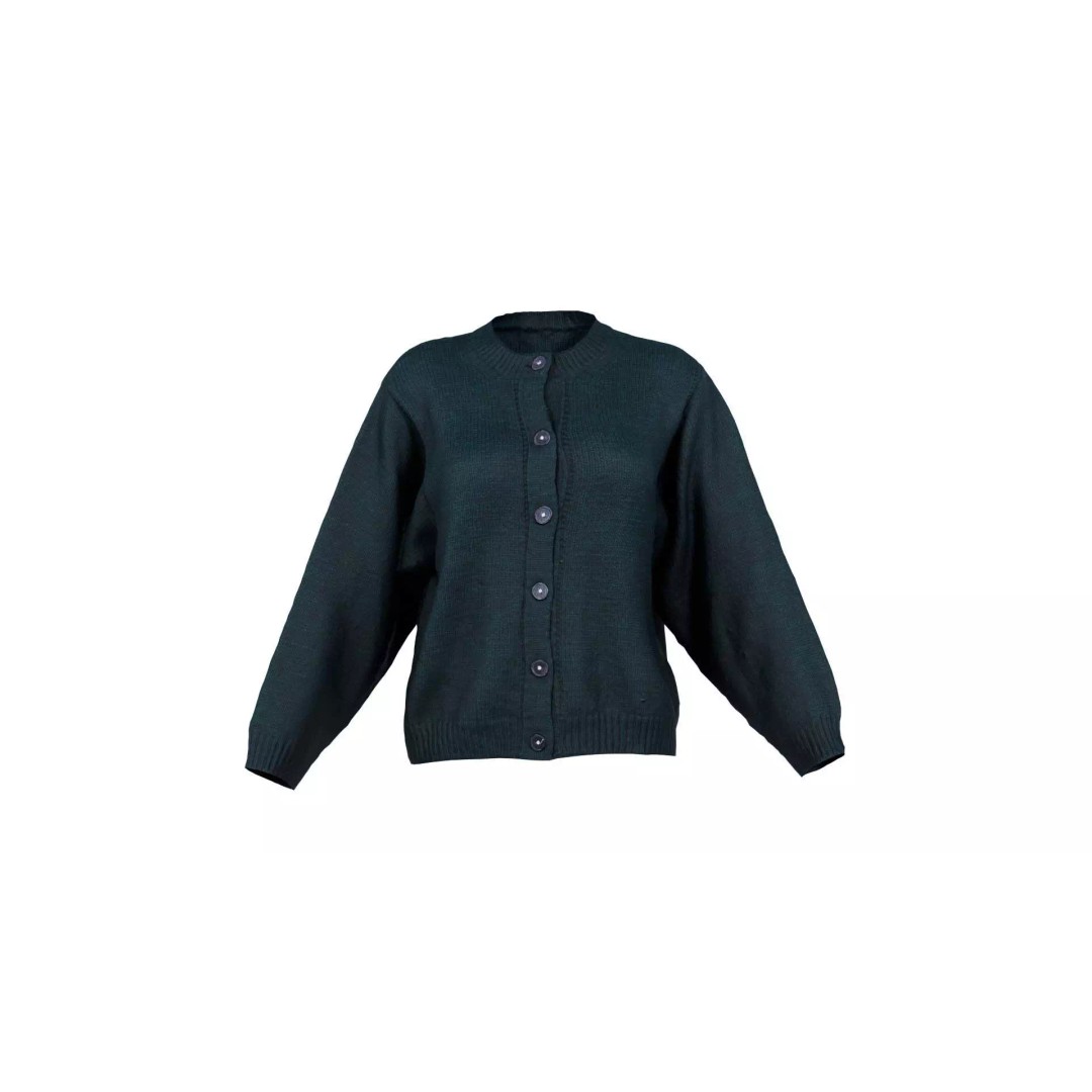 Green Cardigan 3D Model – Low Poly Women's Apparel, FBX, Blender - View 2