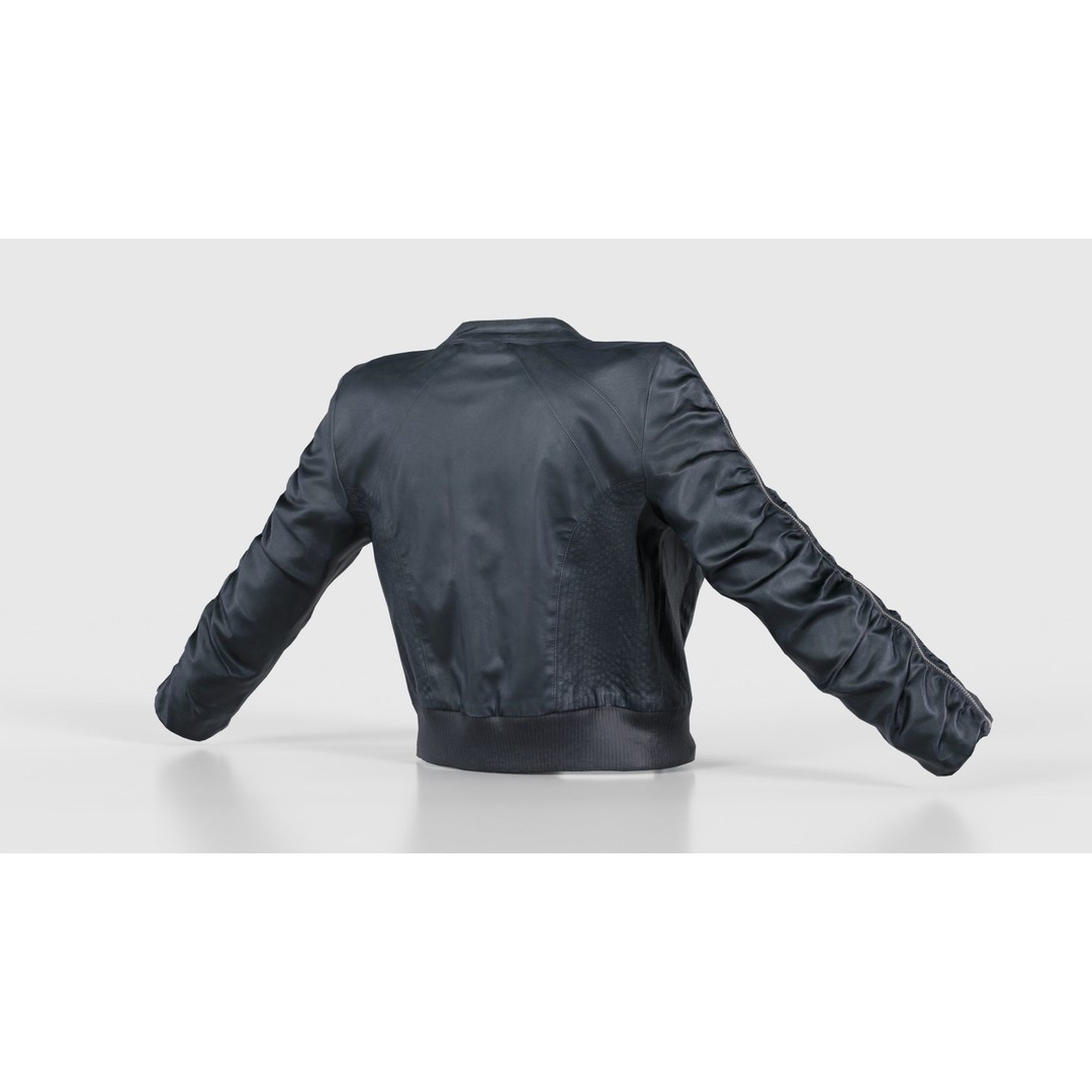Tiny Black Leather Jacket 3D Model – Low Poly Game Asset, FBX, Blender - View 22