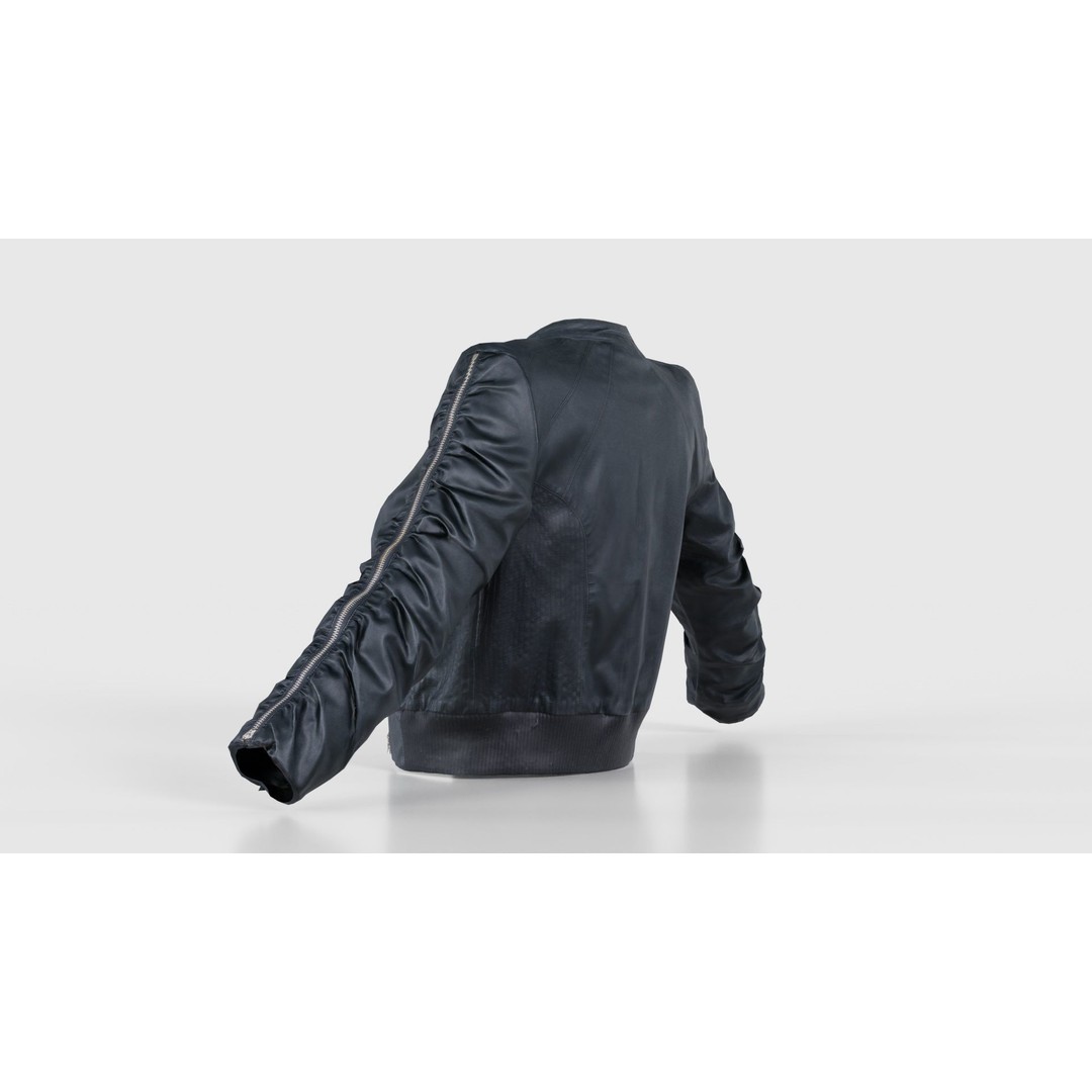 Tiny Black Leather Jacket 3D Model – Low Poly Game Asset, FBX, Blender - View 25