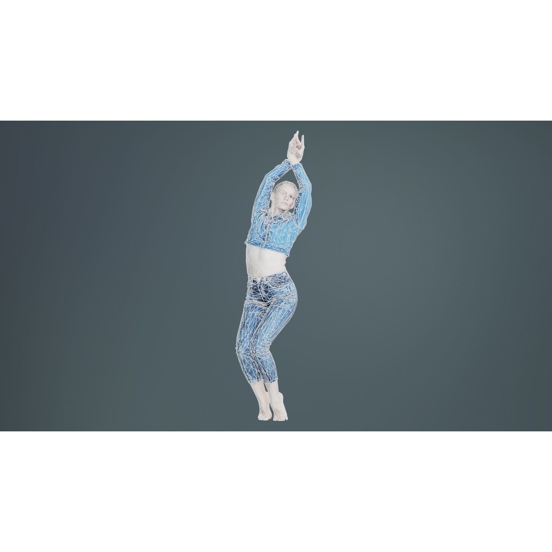 Woman in Jeans 3D Model – Low Poly Character Asset, FBX, Blender - View 11